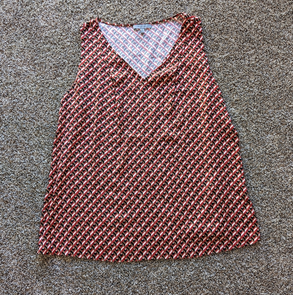 Classiques Entier Silk Blend Sleeveless Top Size 18W